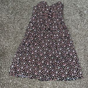 Strapless floral dress